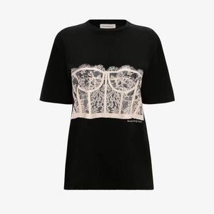 Mcqueen Black cotton jersey t-shirt